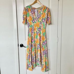 Faithfull the brand floral midi dress